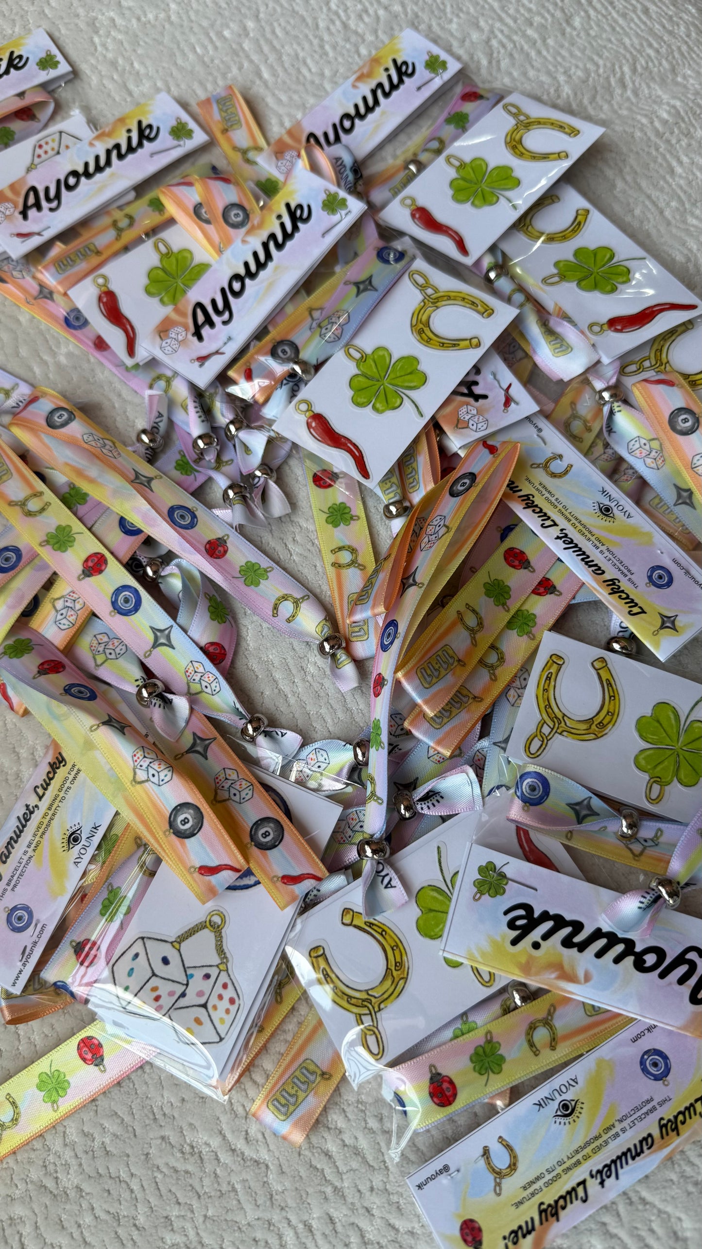 Lucky Charms Pack - Bracelet and 5 Stickers