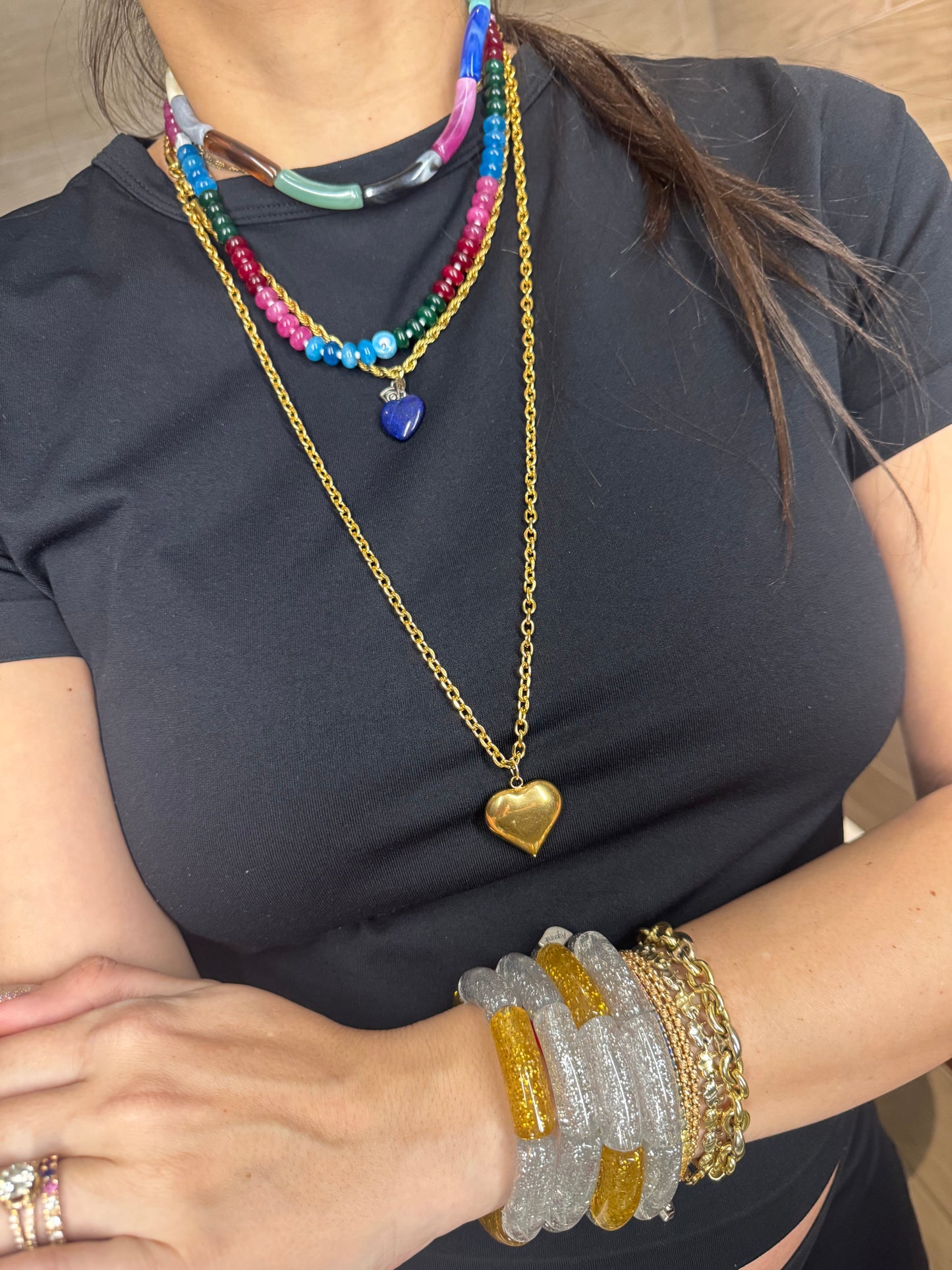Jelly Necklace Marble