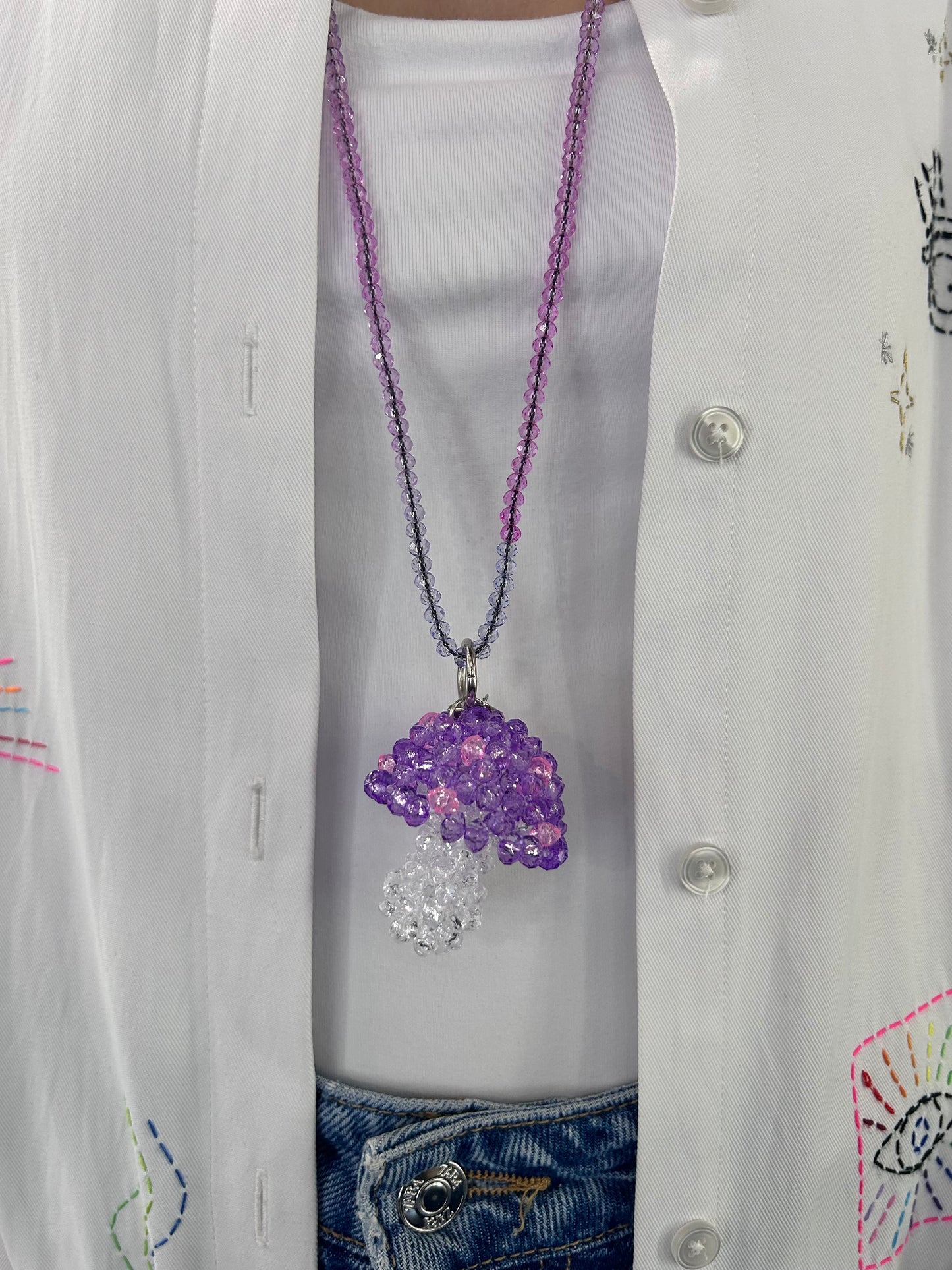 Mushroom Charm Purple