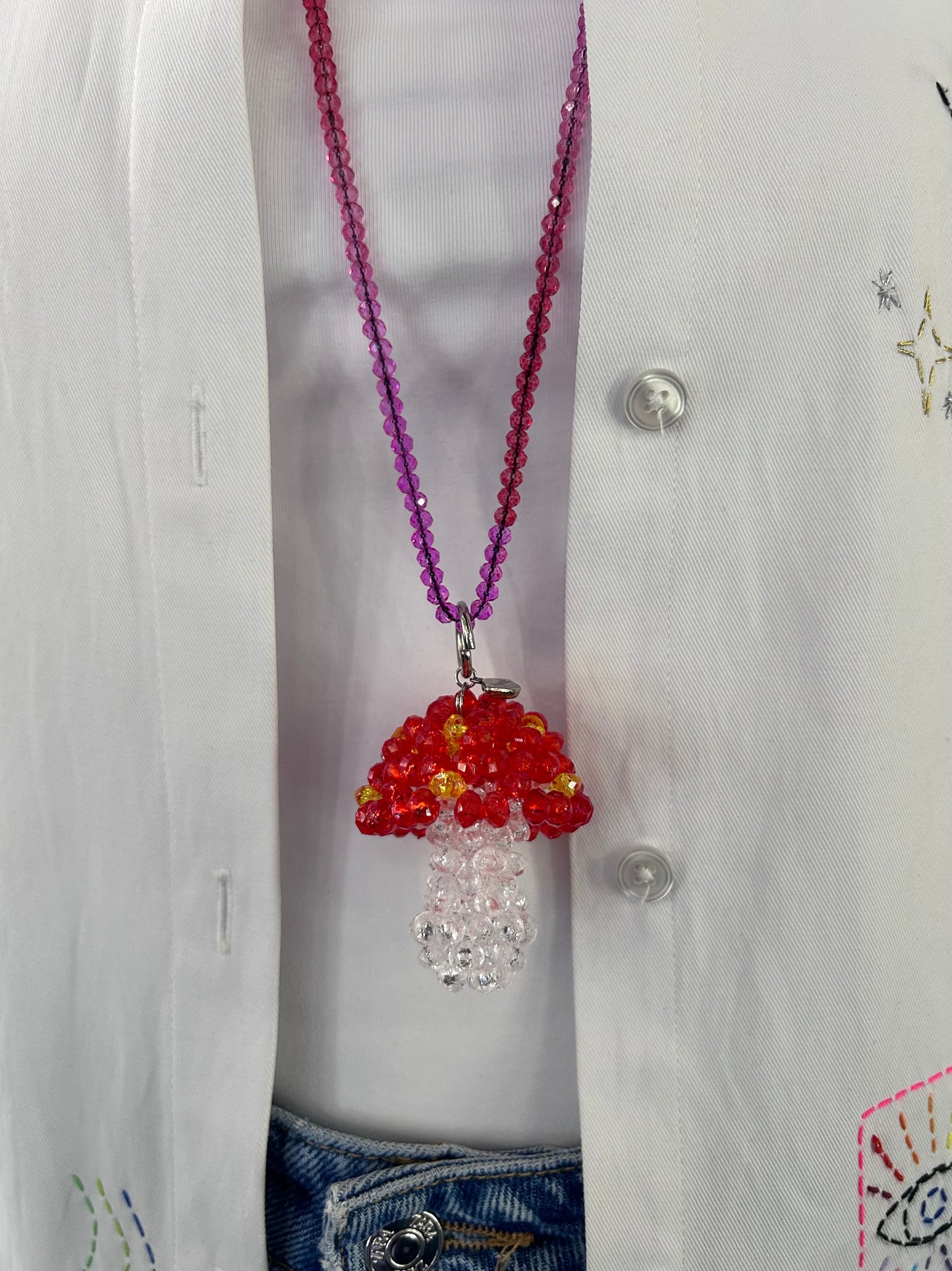 Mushroom Charm Red