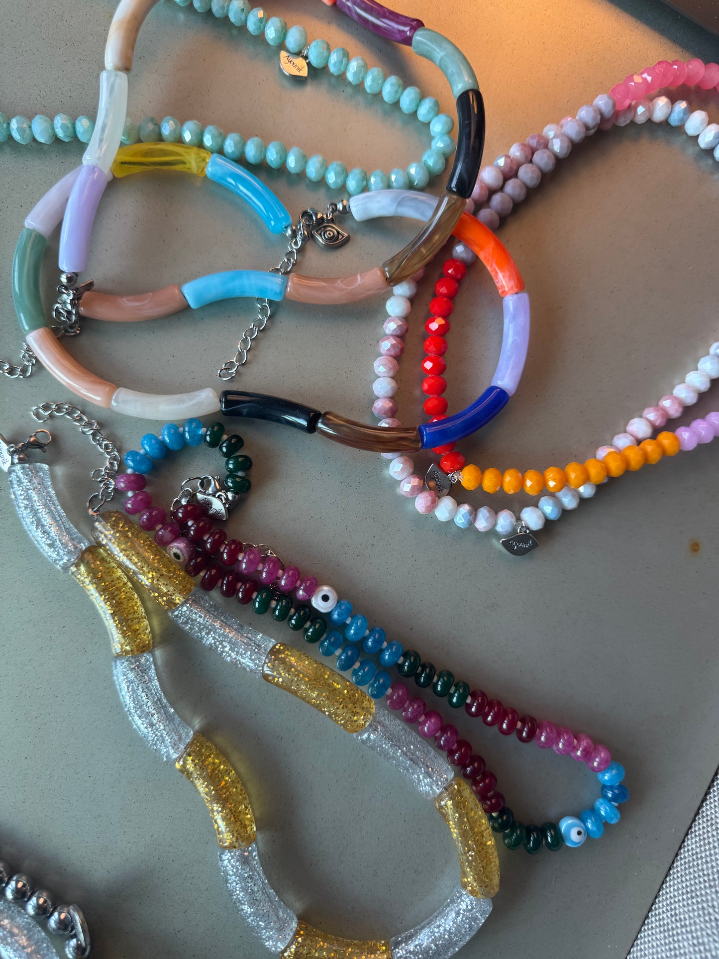 Jelly Necklace Marble