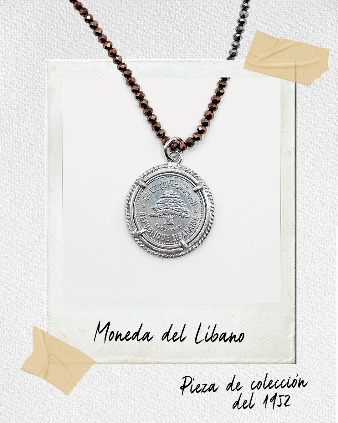 Lira Medal Charm Silver Coin