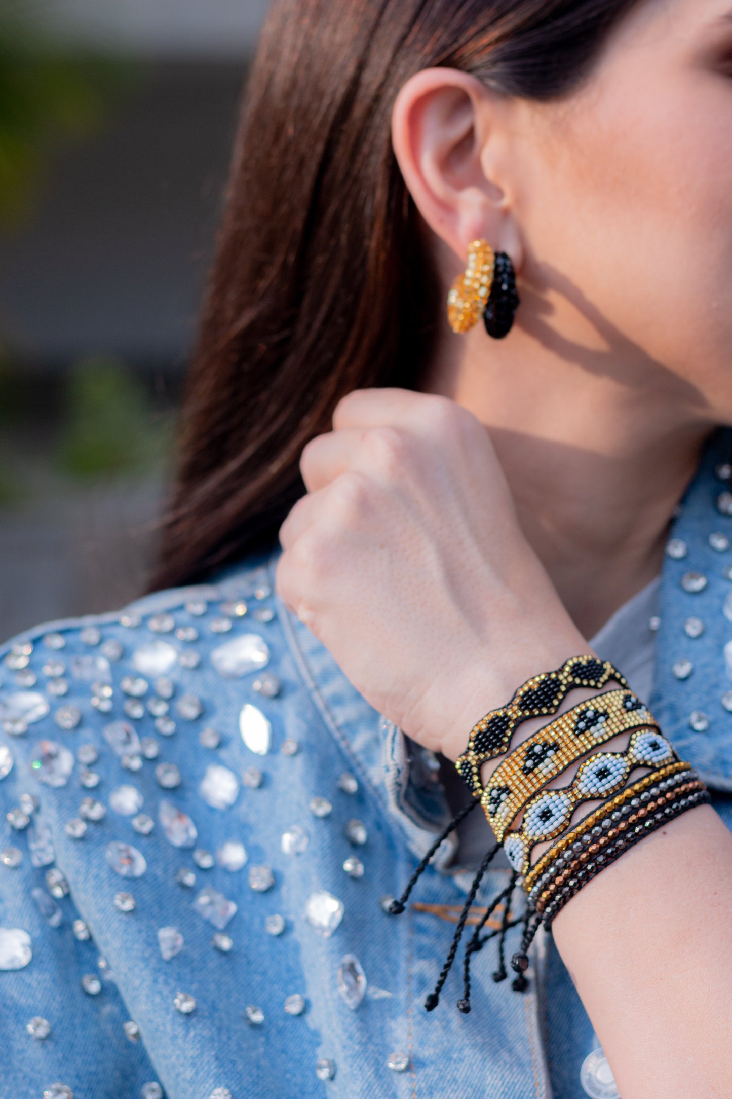 Baby Evil Eye Light Blue Gold