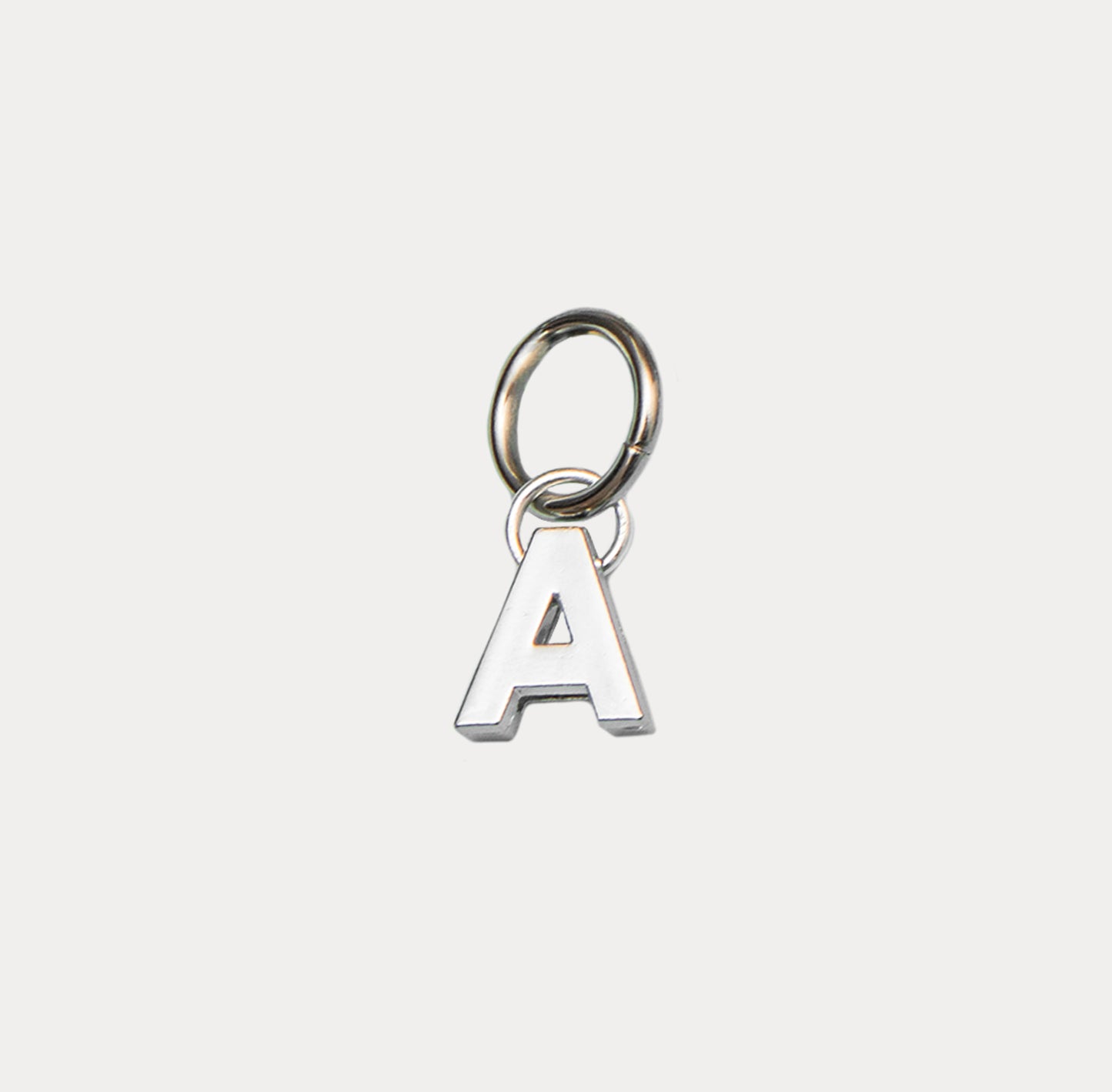 Silver Letter Charm