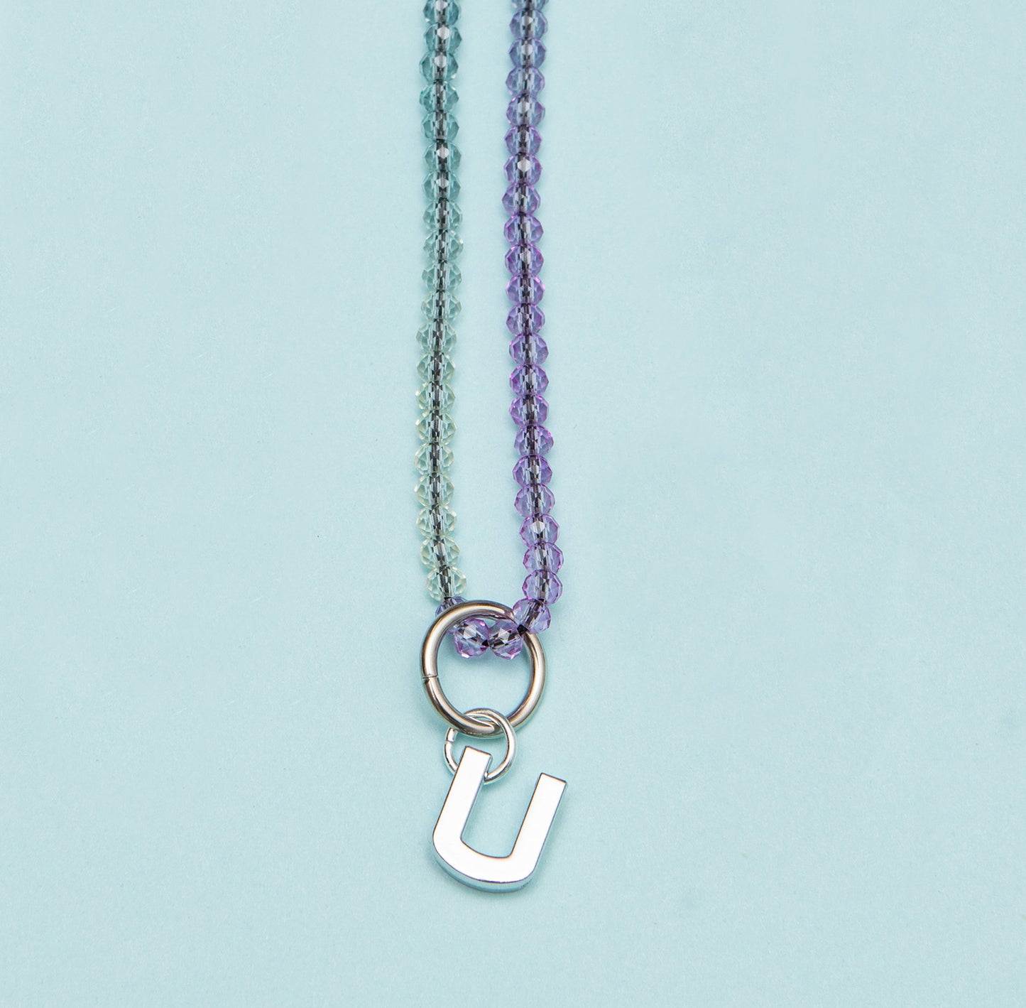 Silver Letter Charm