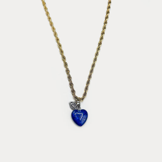 Blue Heart Necklace