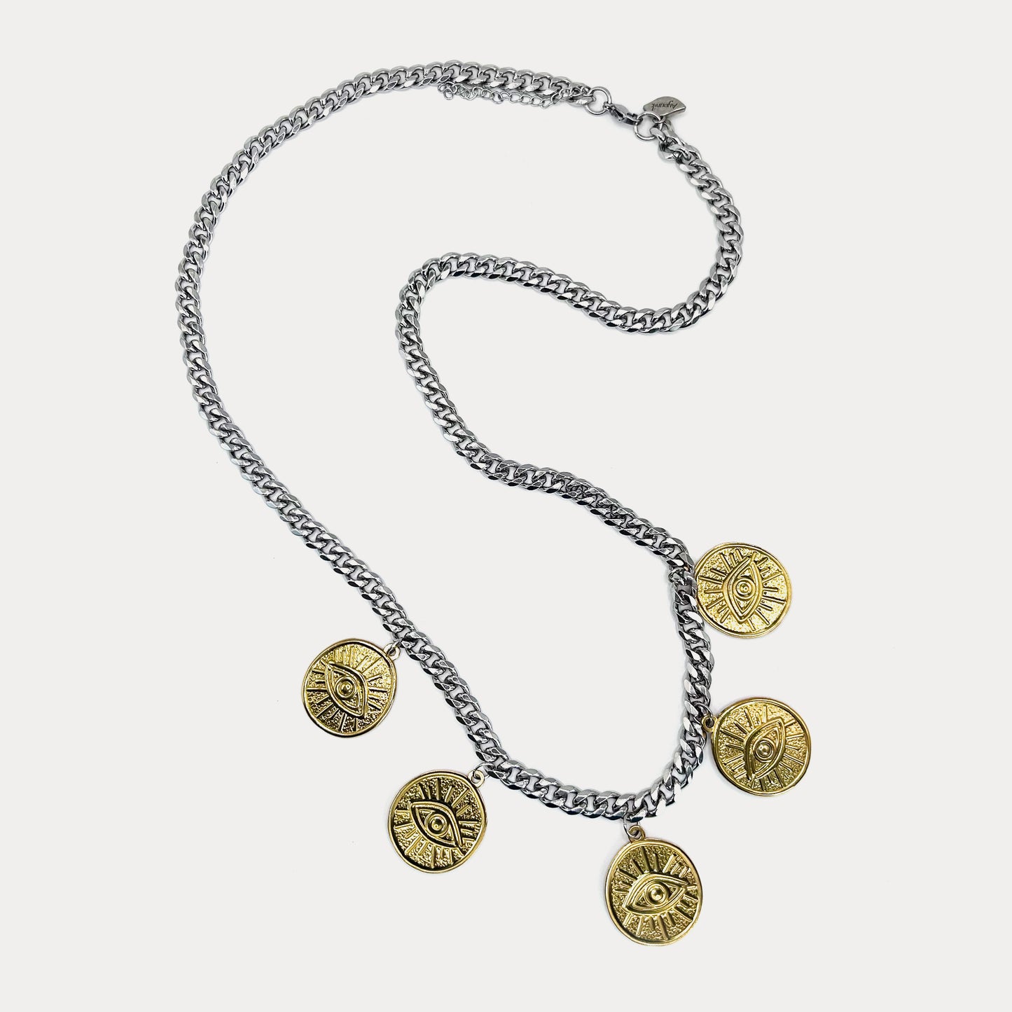 Eye Lucky Coin Necklace