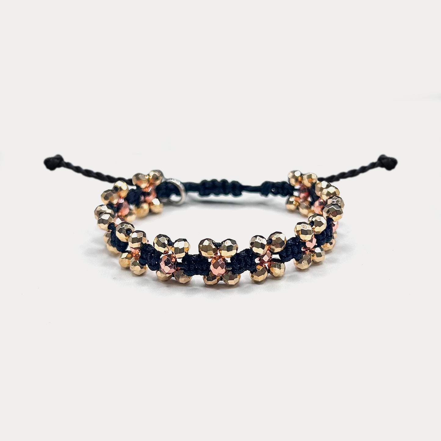 Crystal Flower Bracelet Copper
