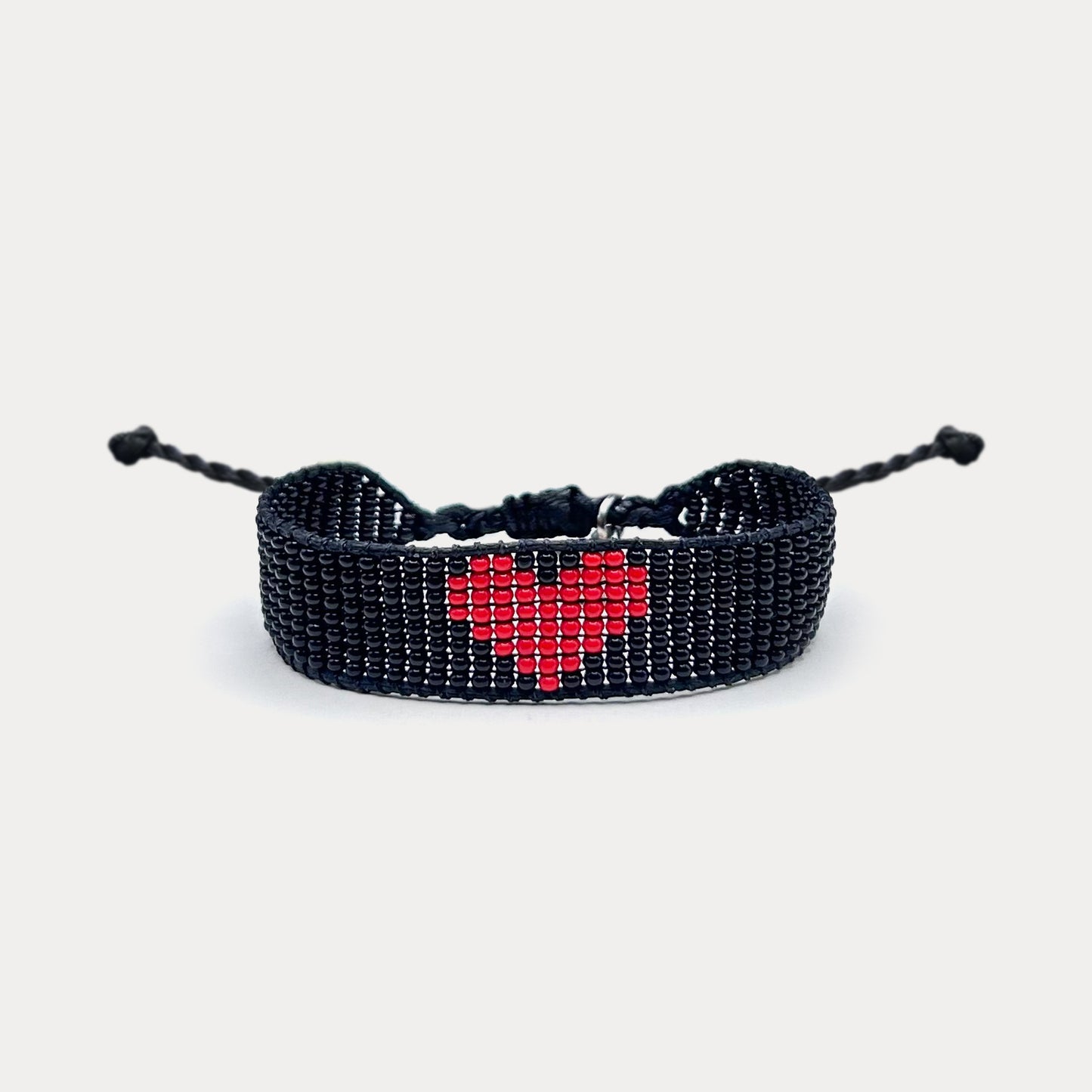 Heart Bracelet Black