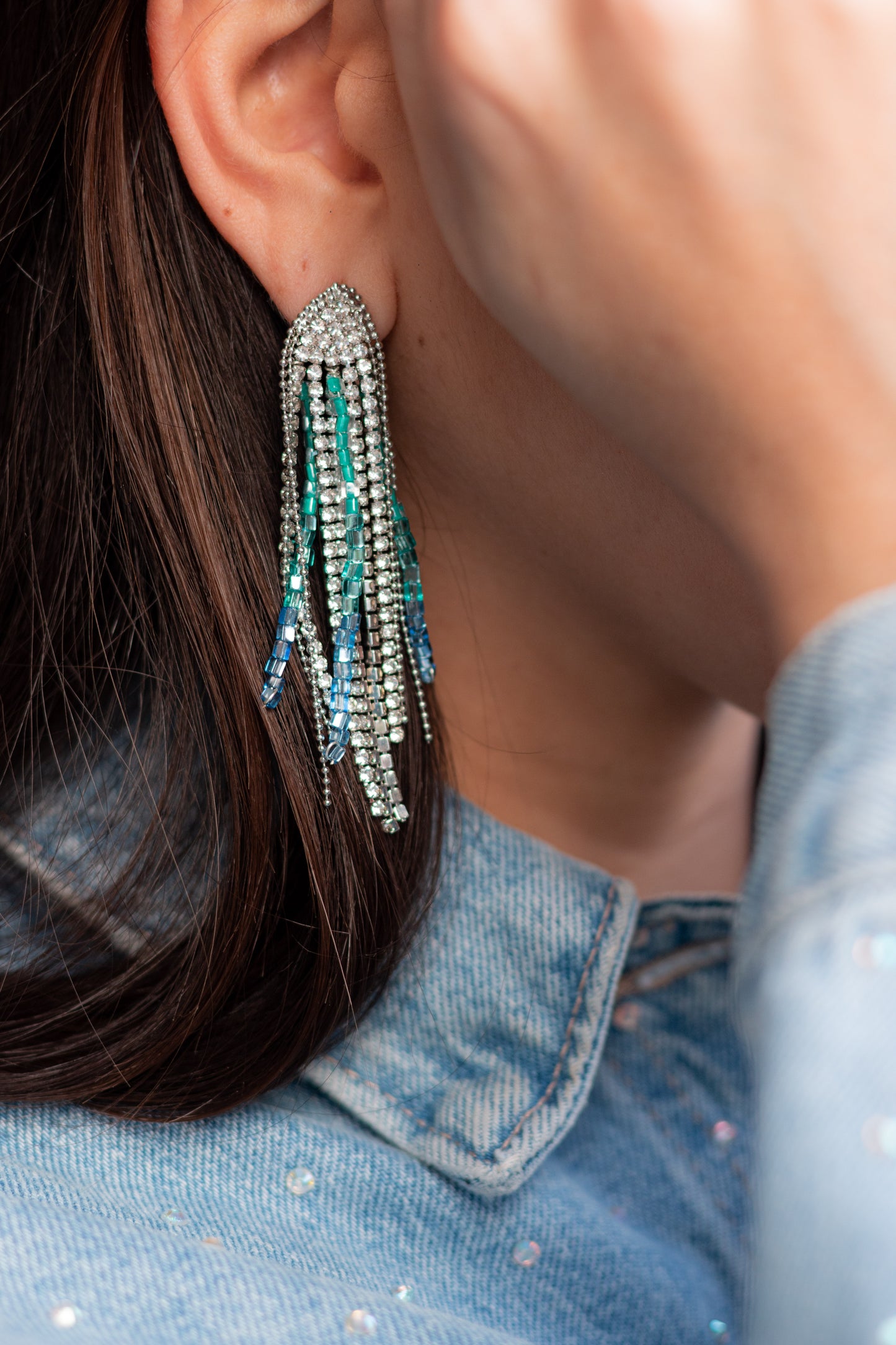 Talesh Los Roques Tassel Statement Earring