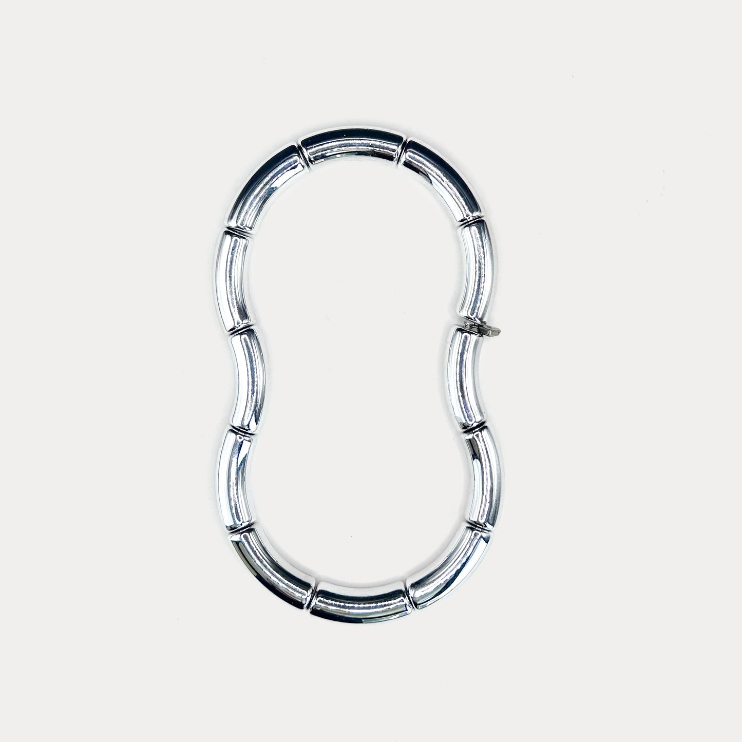Jelly Metallic Necklace Silver