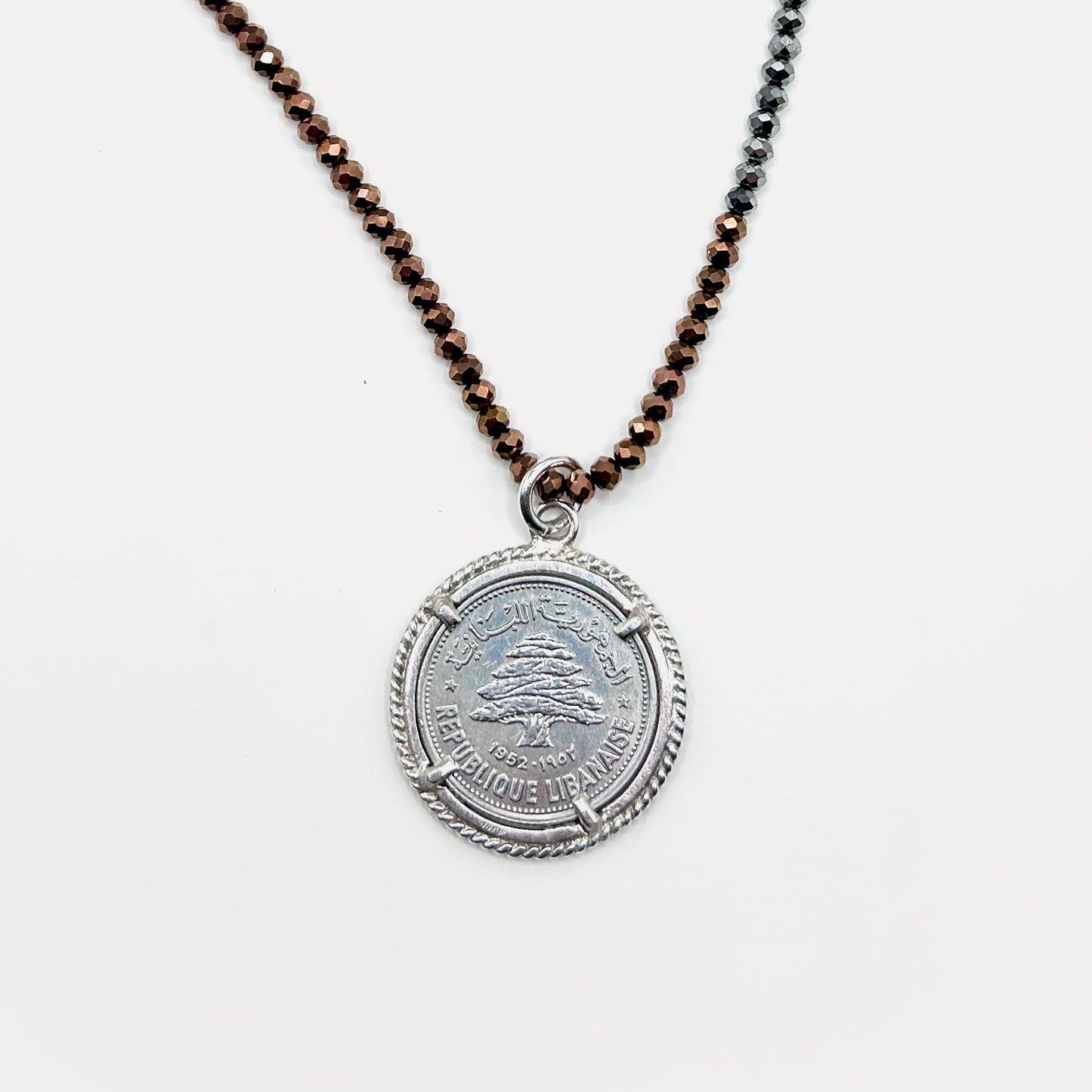 Lira Medal Charm Silver Coin