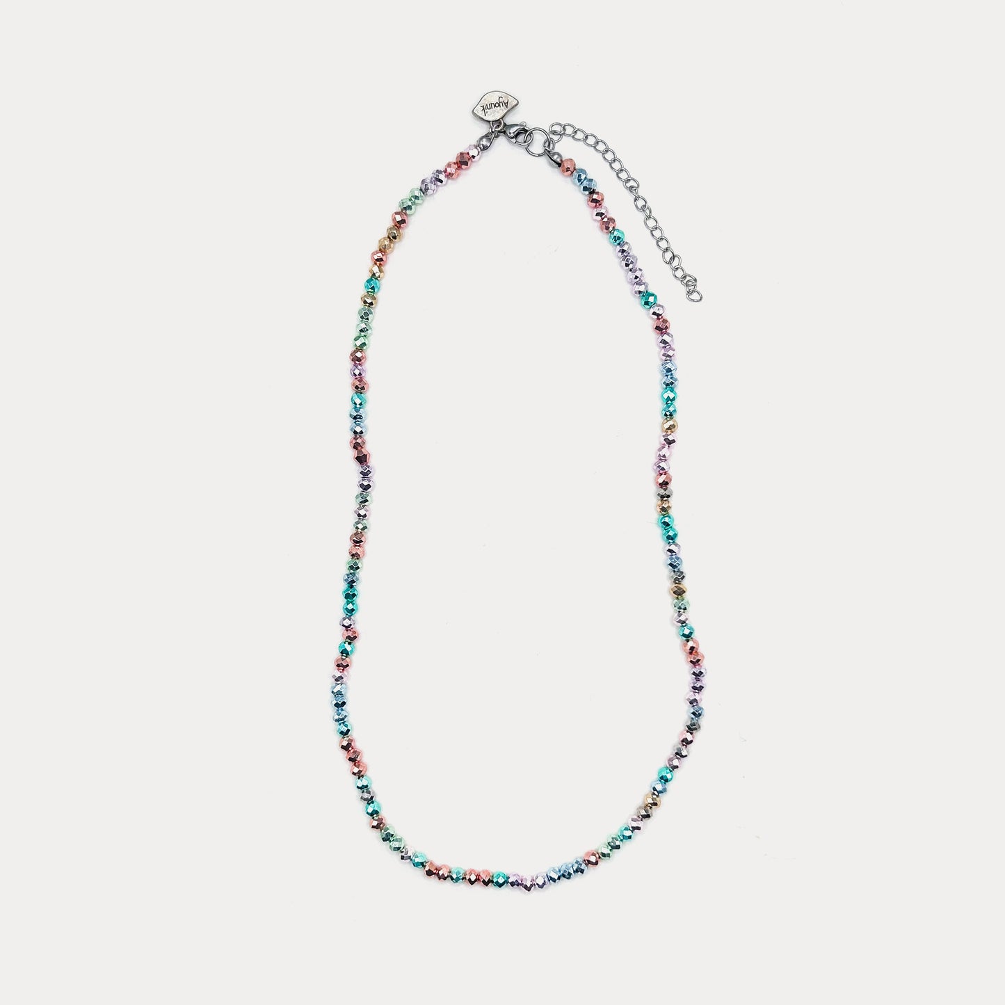 Pastel Tones Short Crystal Necklace