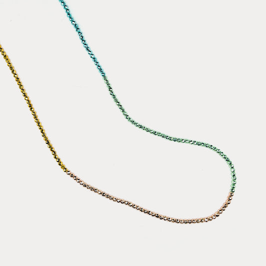 Crystal Necklace Pistachio
