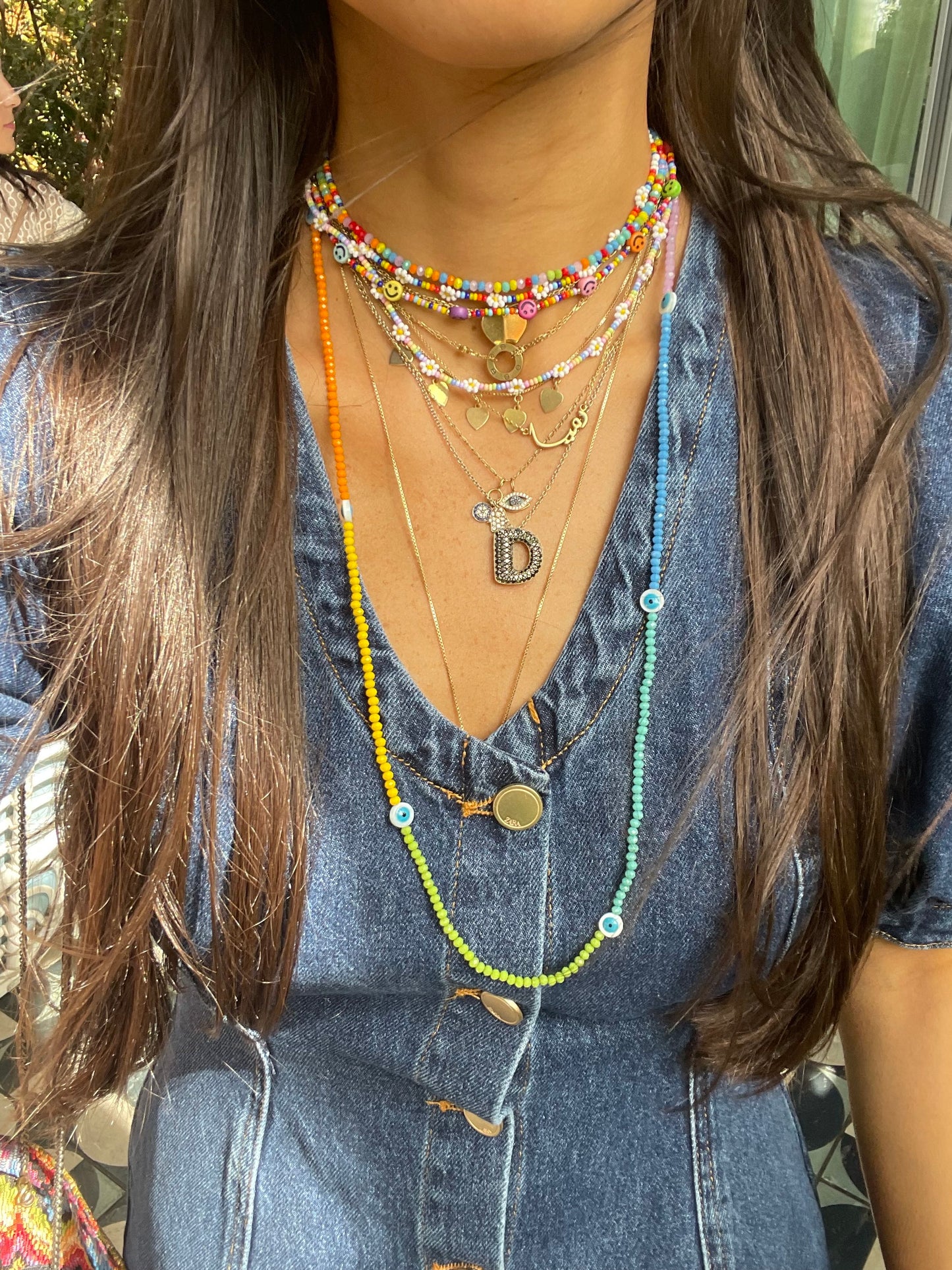 Rainbow Evil Eye Necklace