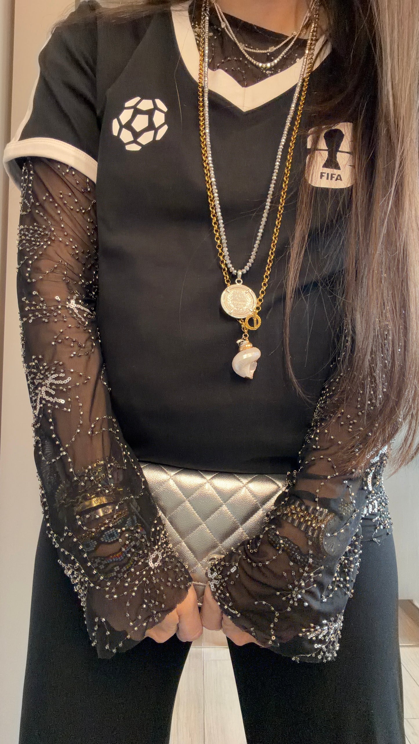 Mother of Pearl Gold Necklace