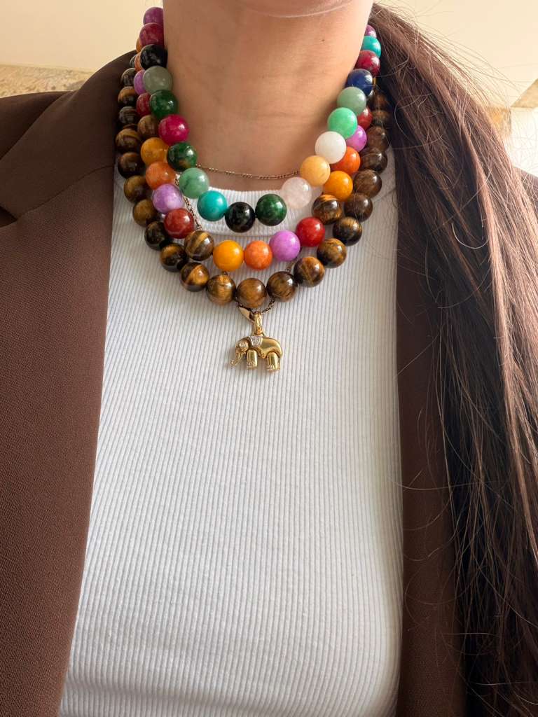 Sunset Natural Stone Necklace