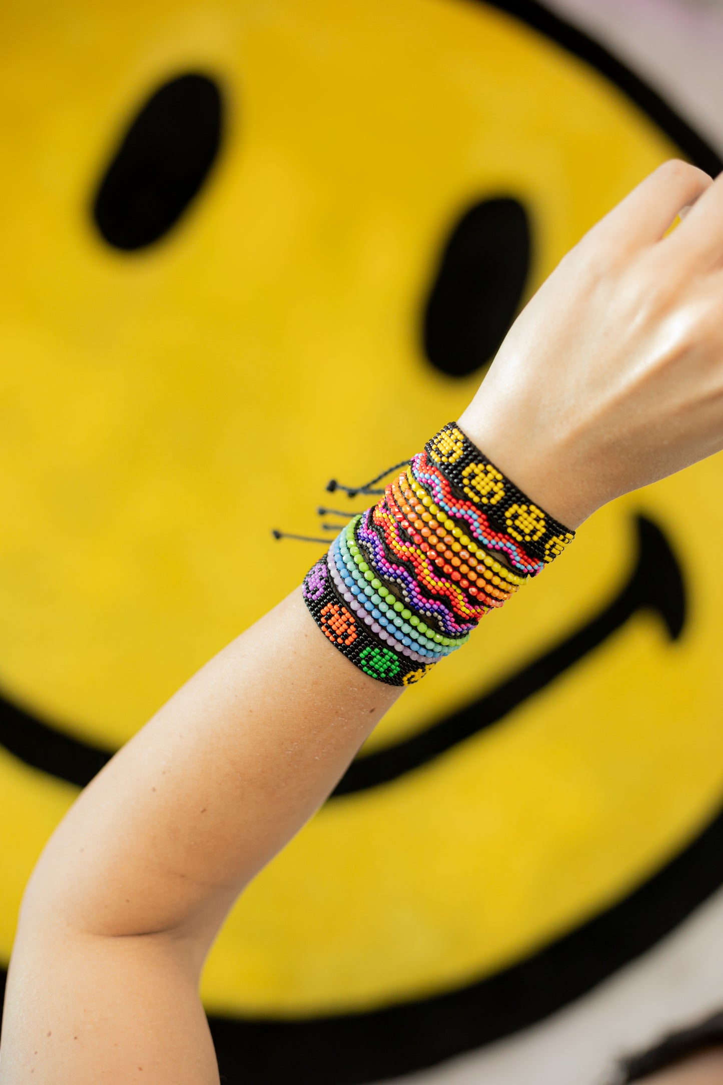 Vintage Colorful Smiley Face