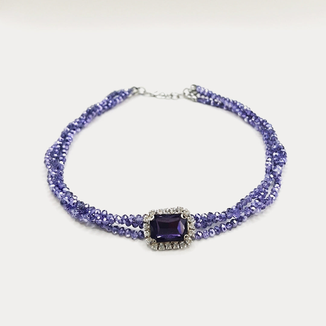 Purple Crystal Necklace