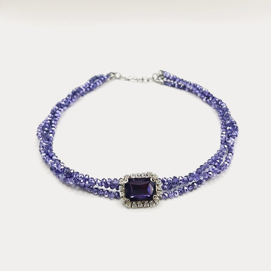 Purple Crystal Necklace