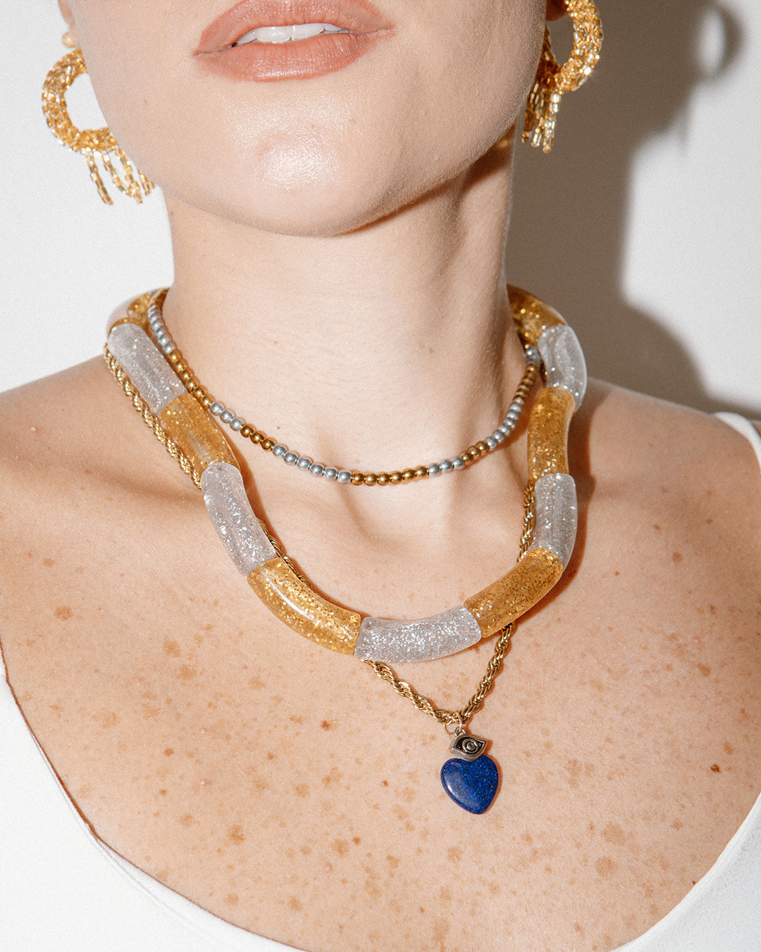 Blue Heart Necklace