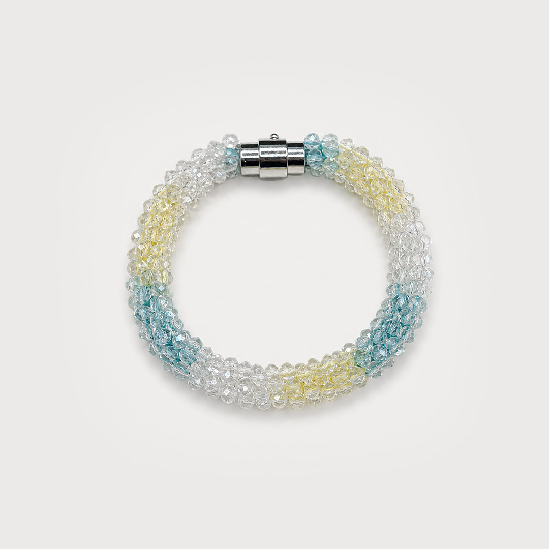 Clear Blue Magnet Bracelet