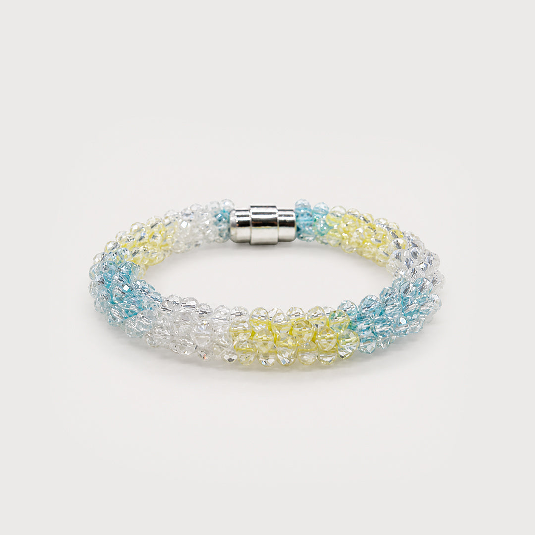 Clear Blue Magnet Bracelet