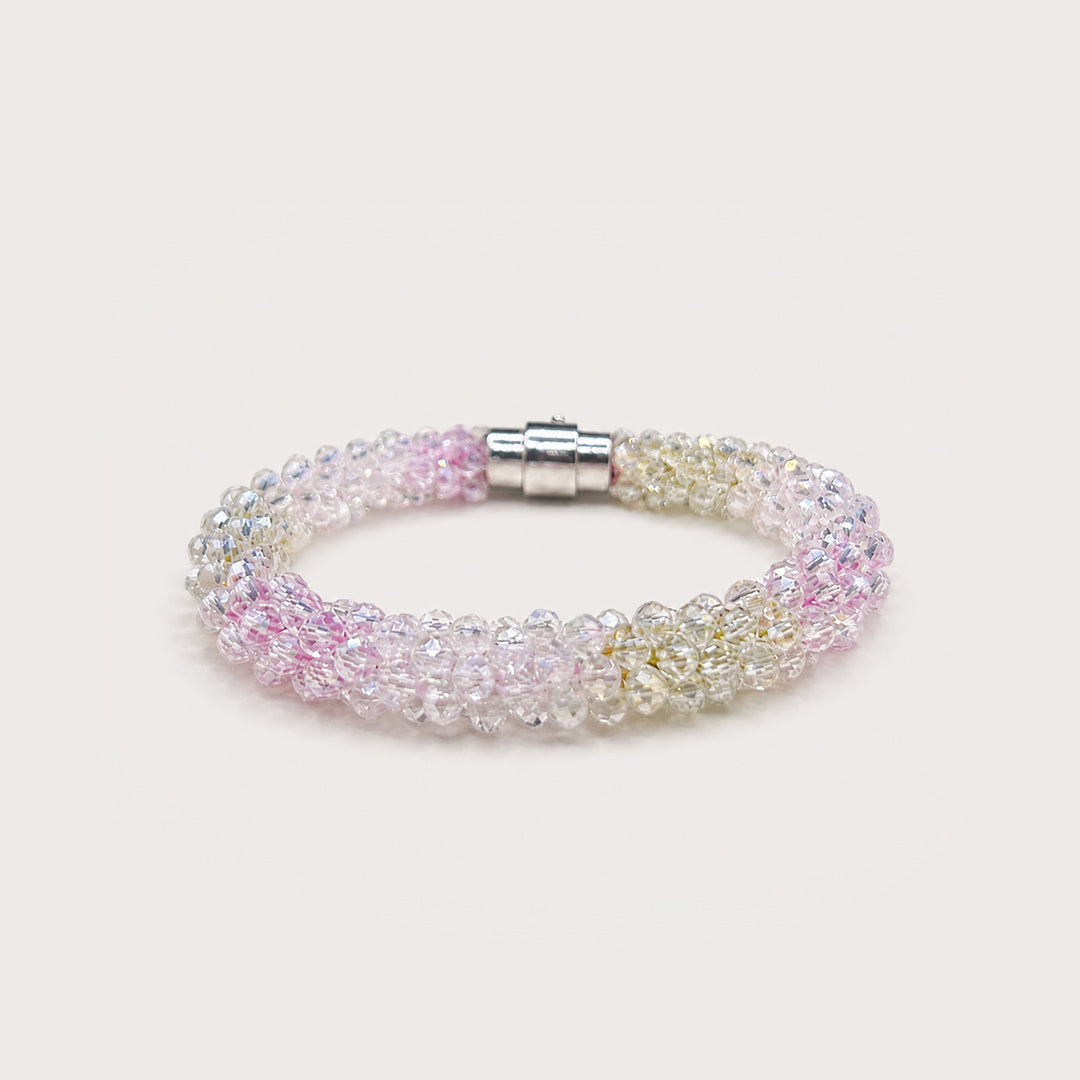Clear Pink Magnet Bracelet