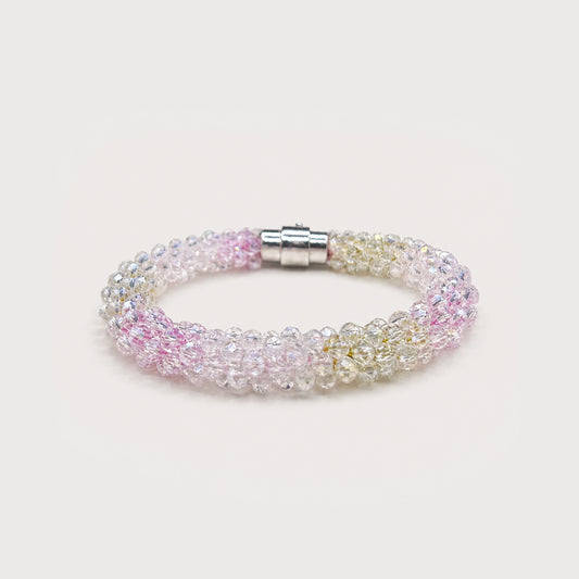 Clear Pink Magnet Bracelet