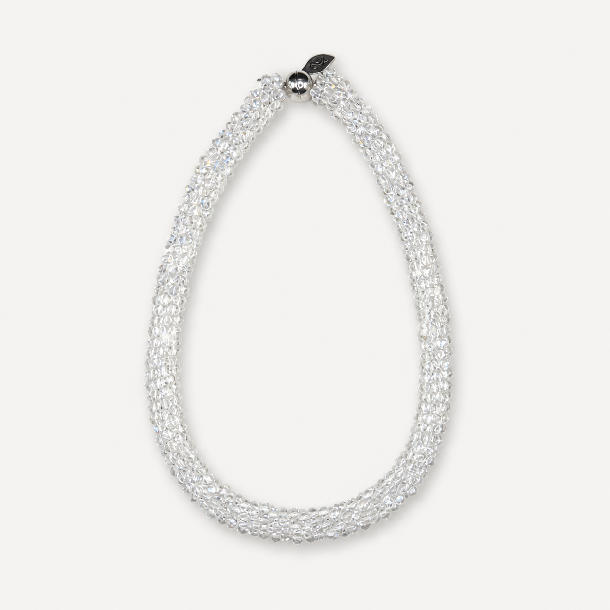 Magnet Crystal Necklace Clear