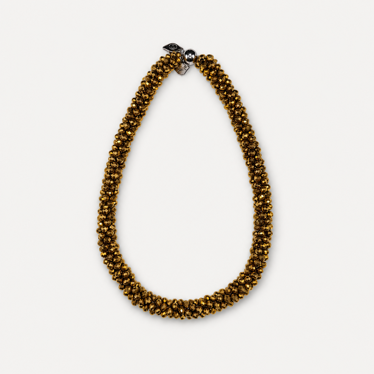 Magnet Crystal Necklace Gold