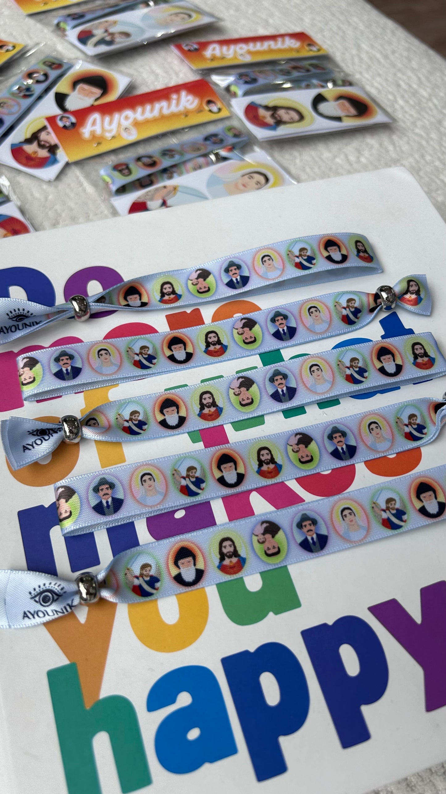 Make a Prayer Pack Blue - Bracelet and 6 Stickers