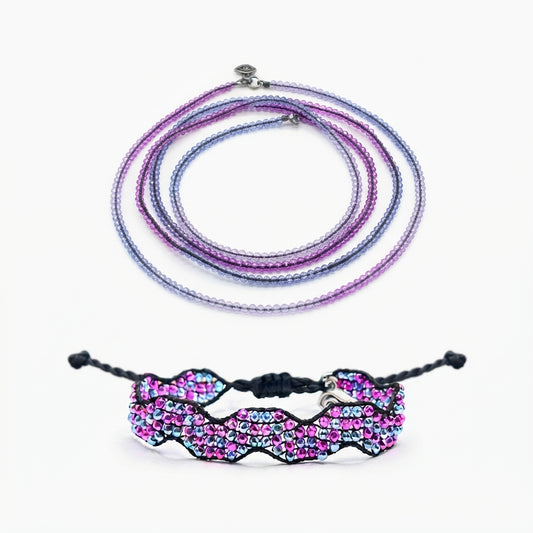 Blue Berry Necklace + Wave Confetti