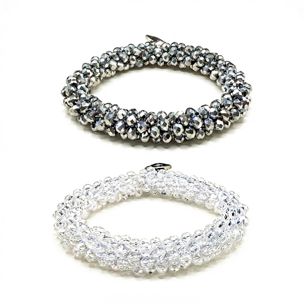 Crystal Bracelet Silver + Clear