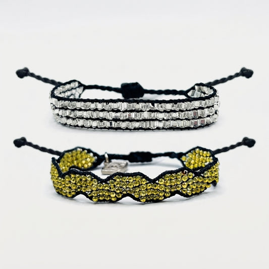 Baby Talesh Silver + Wave Dark Gold