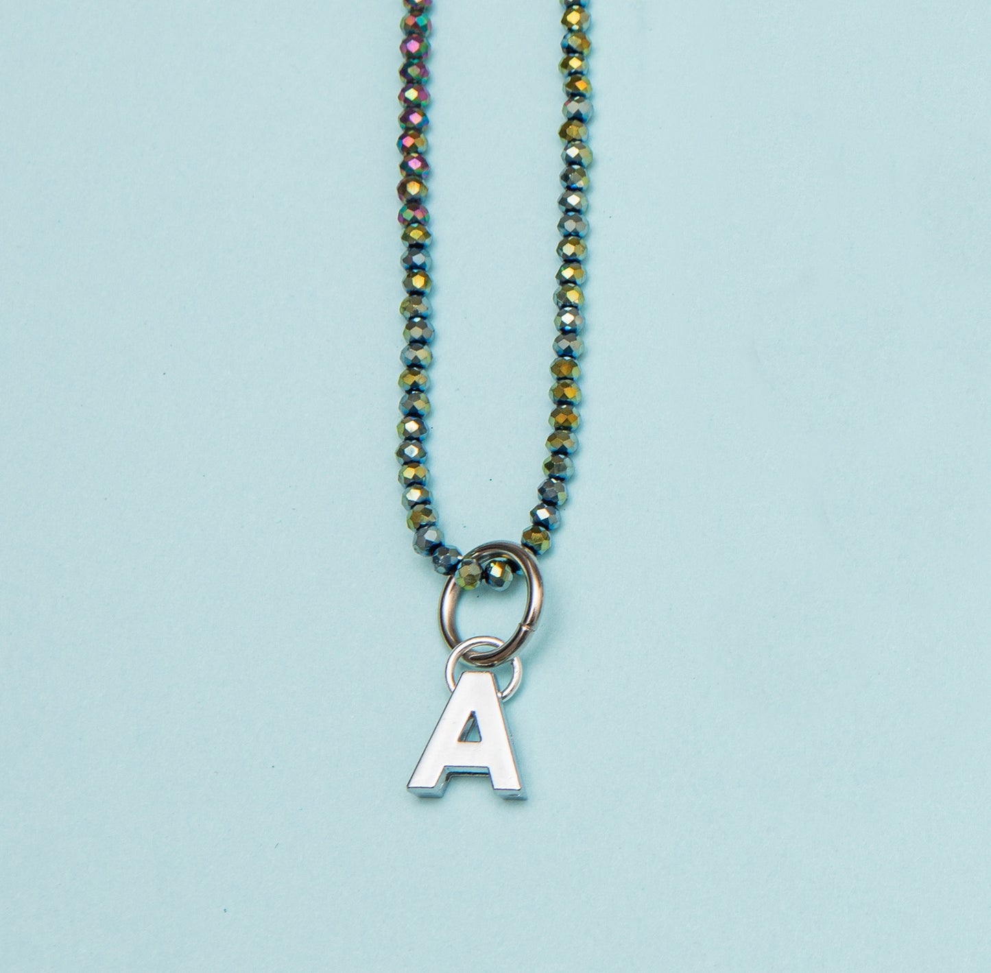 Silver Letter Charm