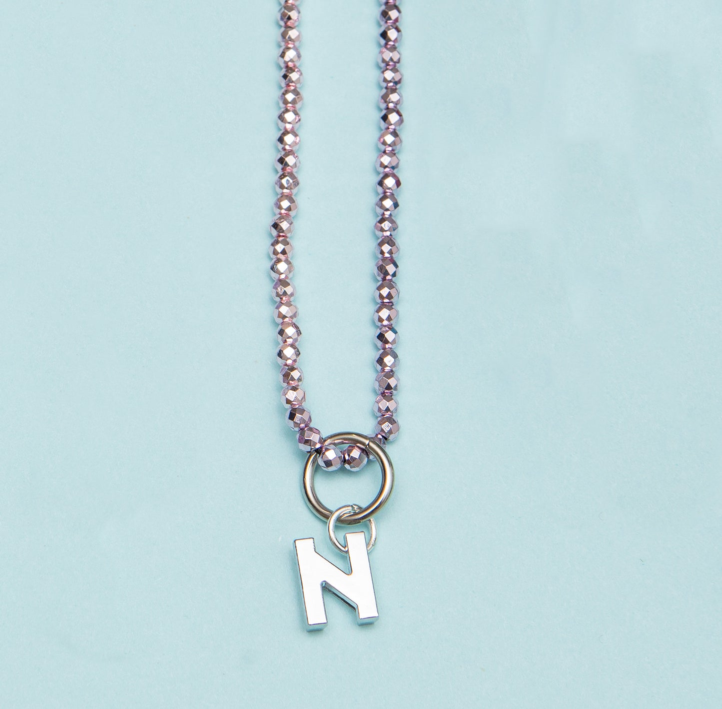 Silver Letter Charm