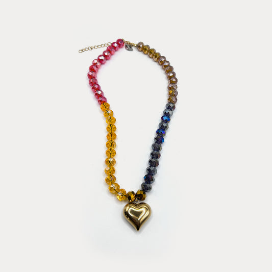 Contemporary Love Necklace Fall Color