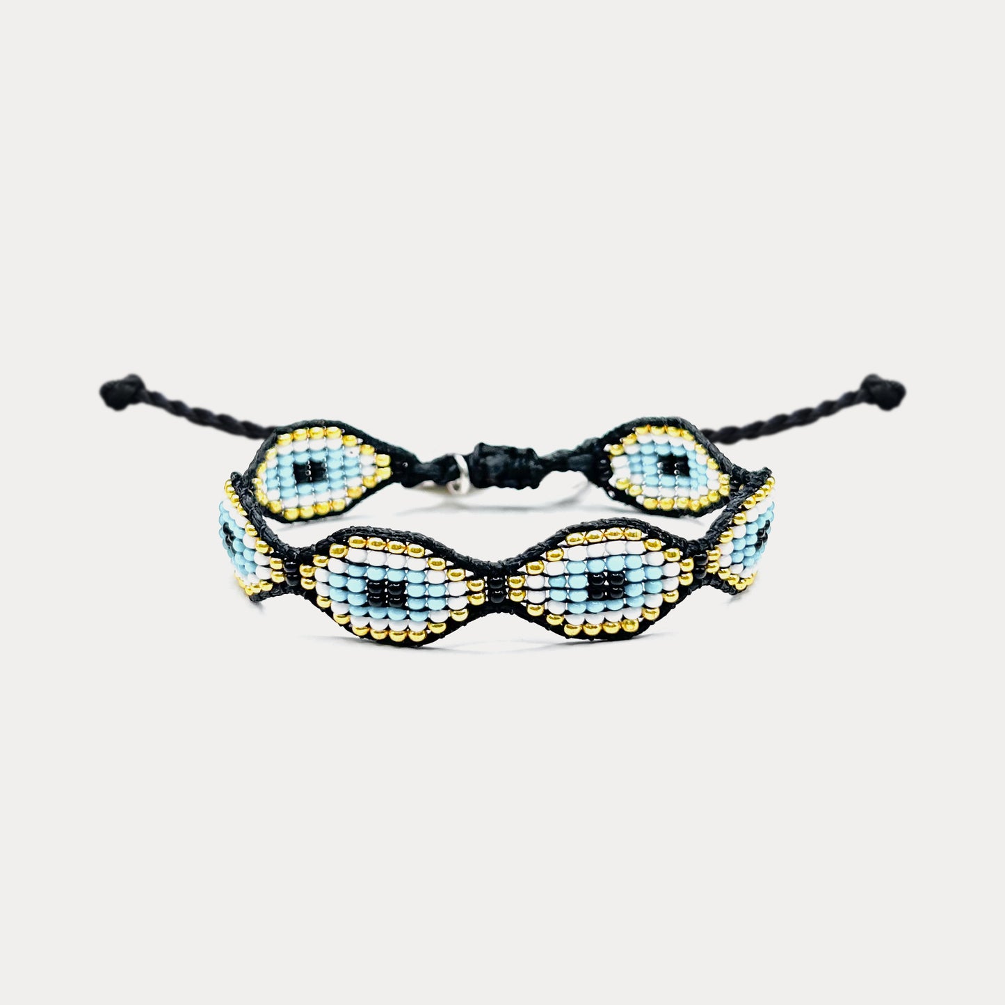 Baby Evil Eye Light Blue Gold