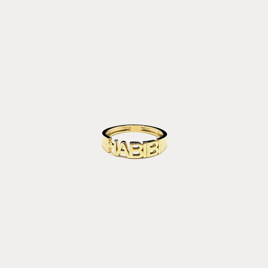 Habibi Gold Ring - Made to Order