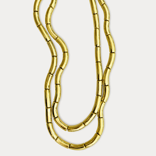 Jelly Metallic Necklace XL Gold