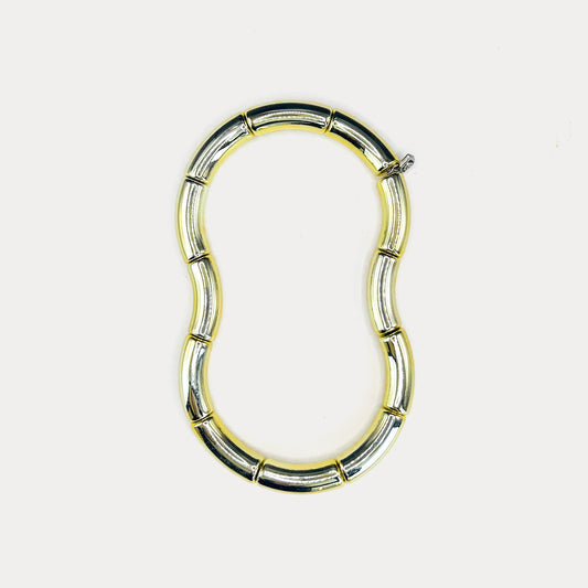 Jelly Metallic Necklace Gold