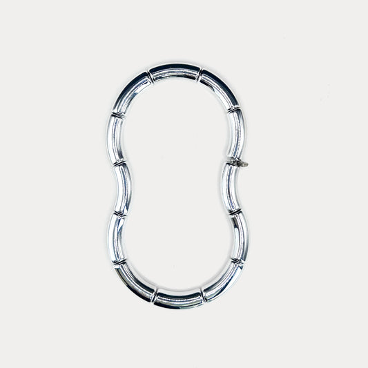 Jelly Metallic Necklace Silver