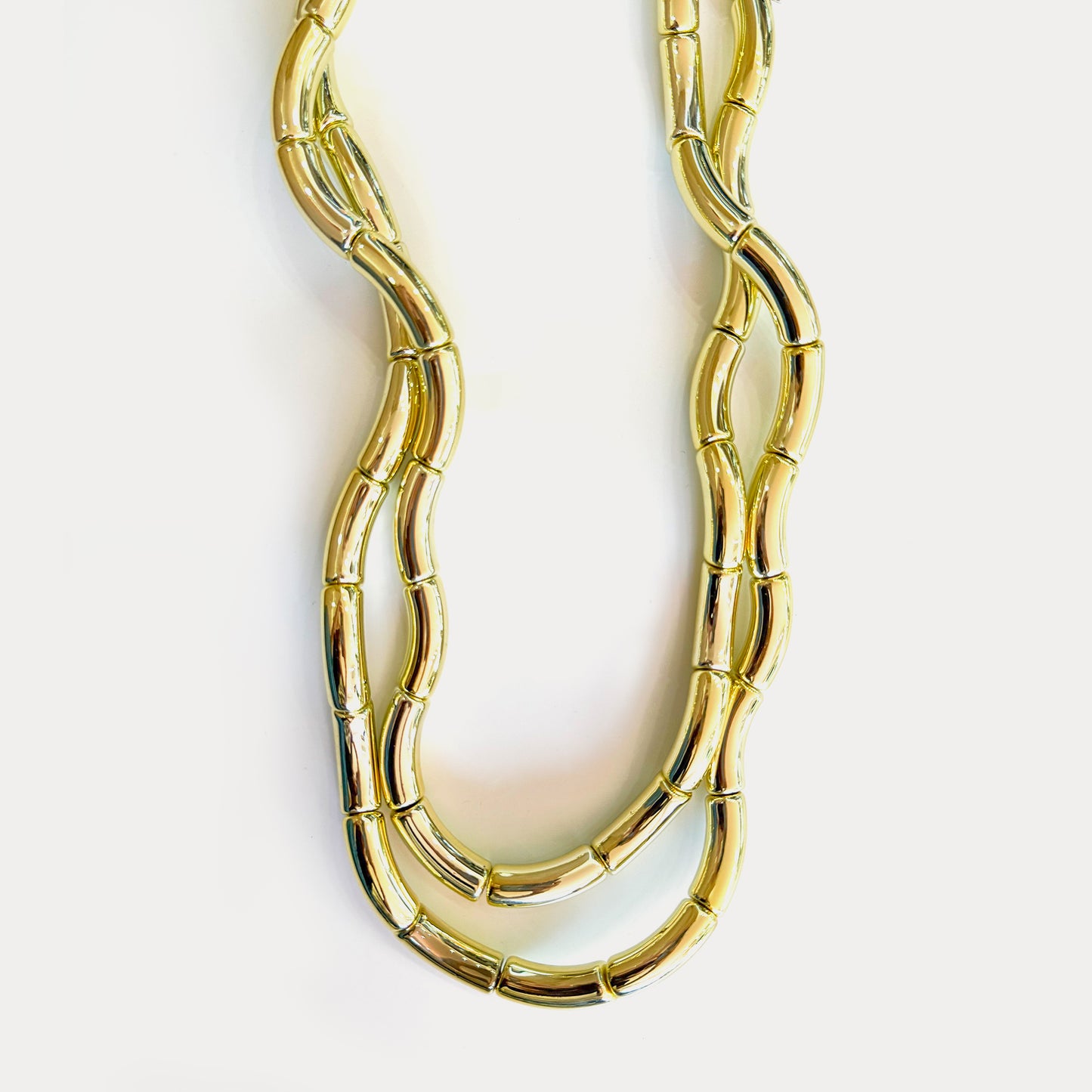 Jelly Metallic Necklace XL Gold