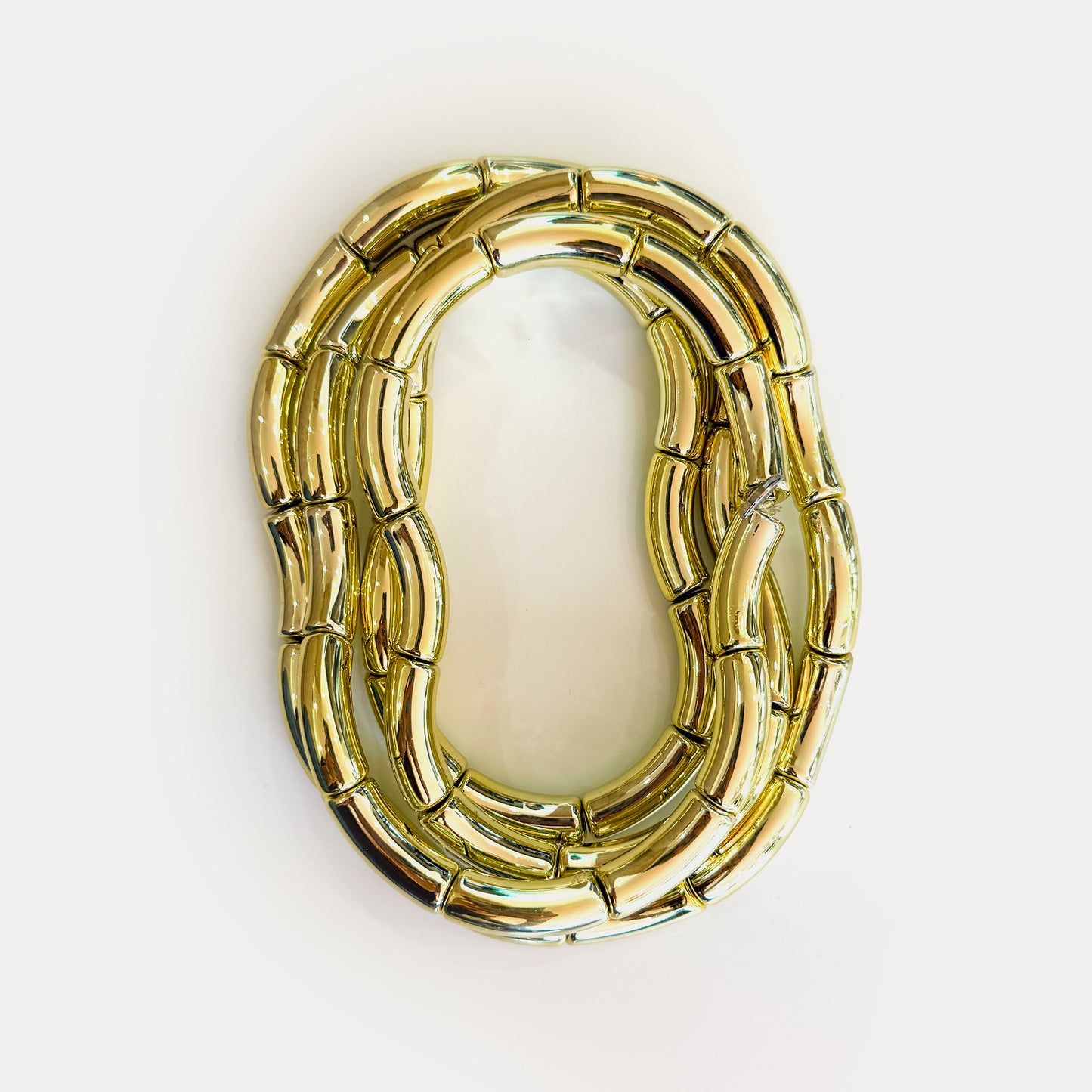 Jelly Metallic Necklace XL Gold