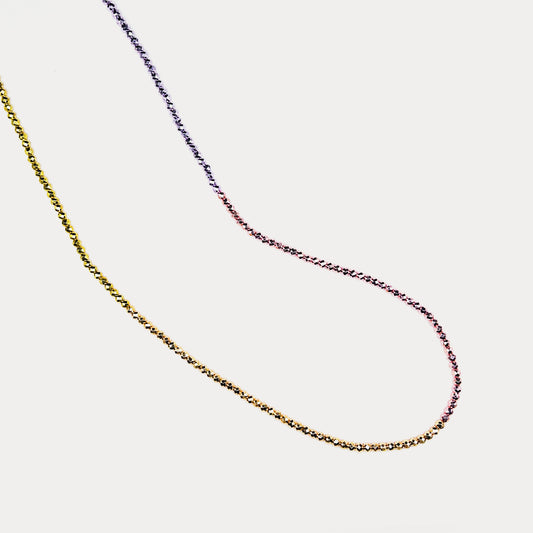 Crystal Necklace Latte