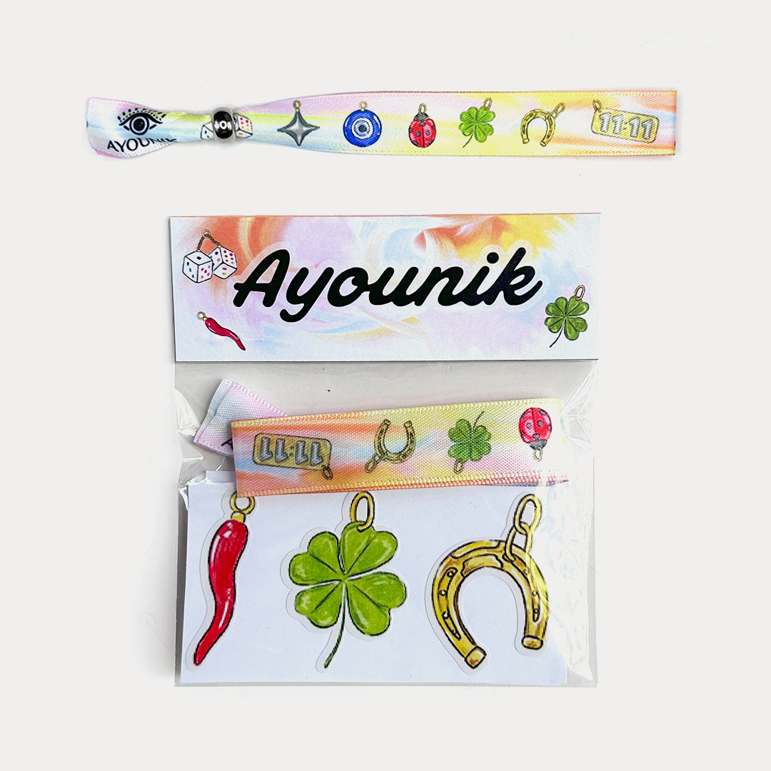 Lucky Charms Pack - Bracelet and 5 Stickers