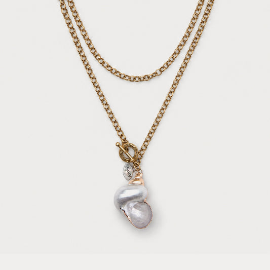 Mother of Pearl Gold Necklace