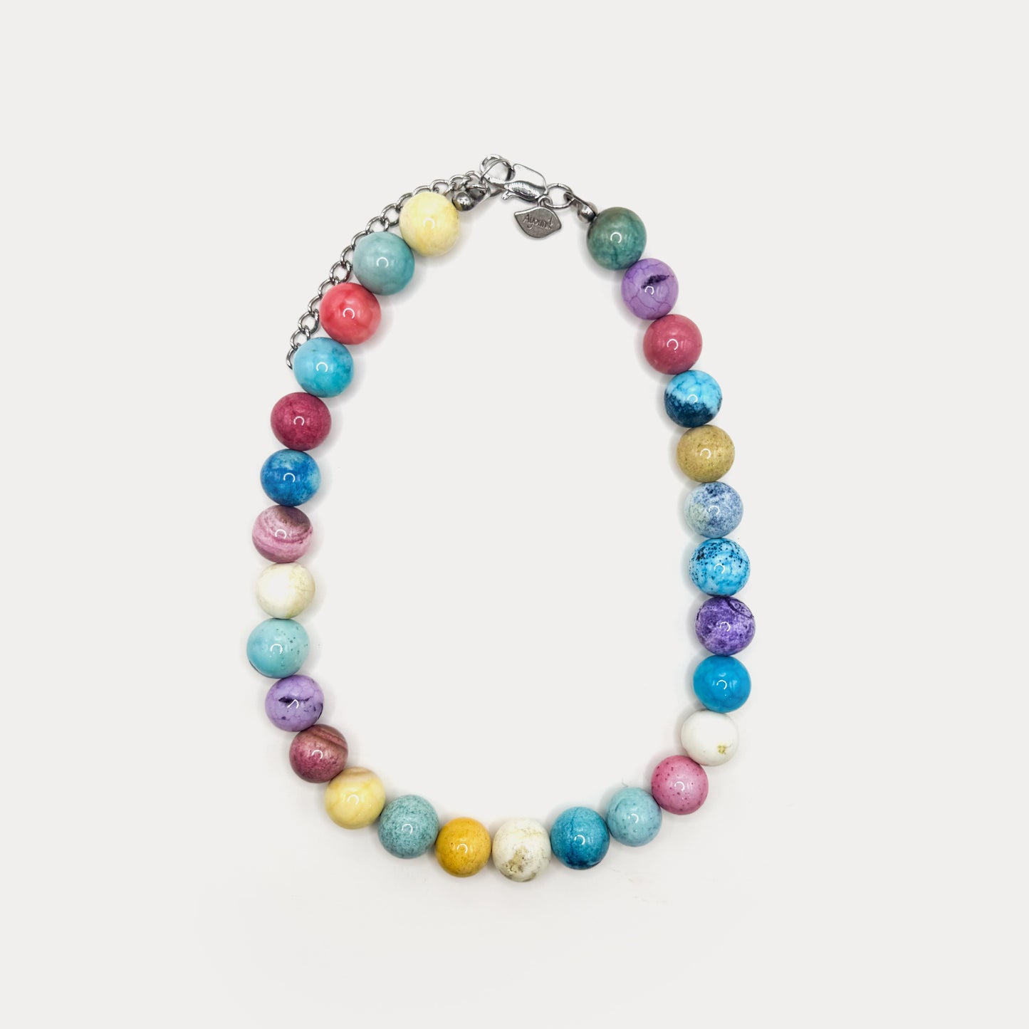 Pastel Tones Natural Stone Necklace