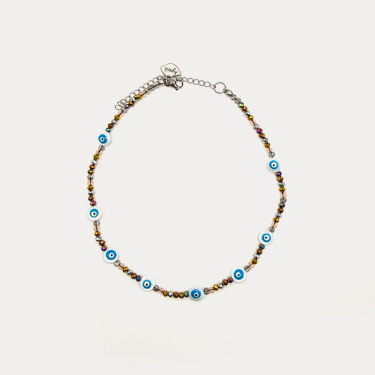 Shiny Evil Eye Choker